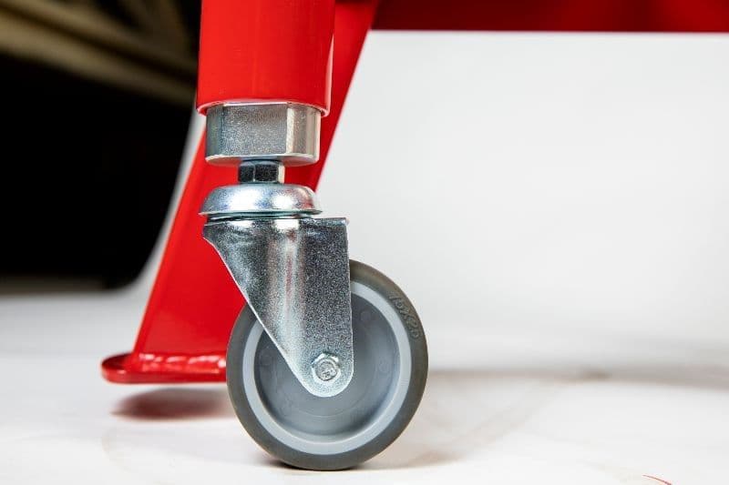 Sturdy spring-loaded wheels
