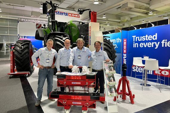 Stertil-Koni sales team at Agritechnica 2025 in Hanover, Germany