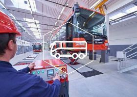 Stertil-Koni vehicle lift in-ground scissor lift for buses