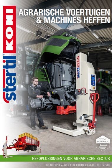 Brochure Stertil-Koni hefbruggen agrarische voertuigen