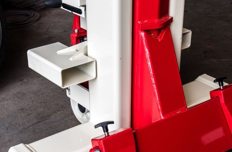 Forklift pockets Stertil-Koni vehicle lifts
