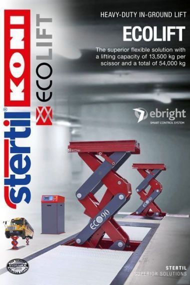 Brochure Stertil-Koni hefbruggen ECOLIFT schaar hefbrug