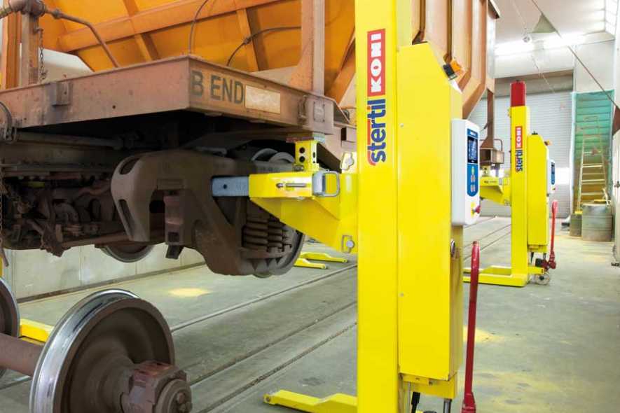 Safely maintain your wagons with Stertil-Koni wagonlift